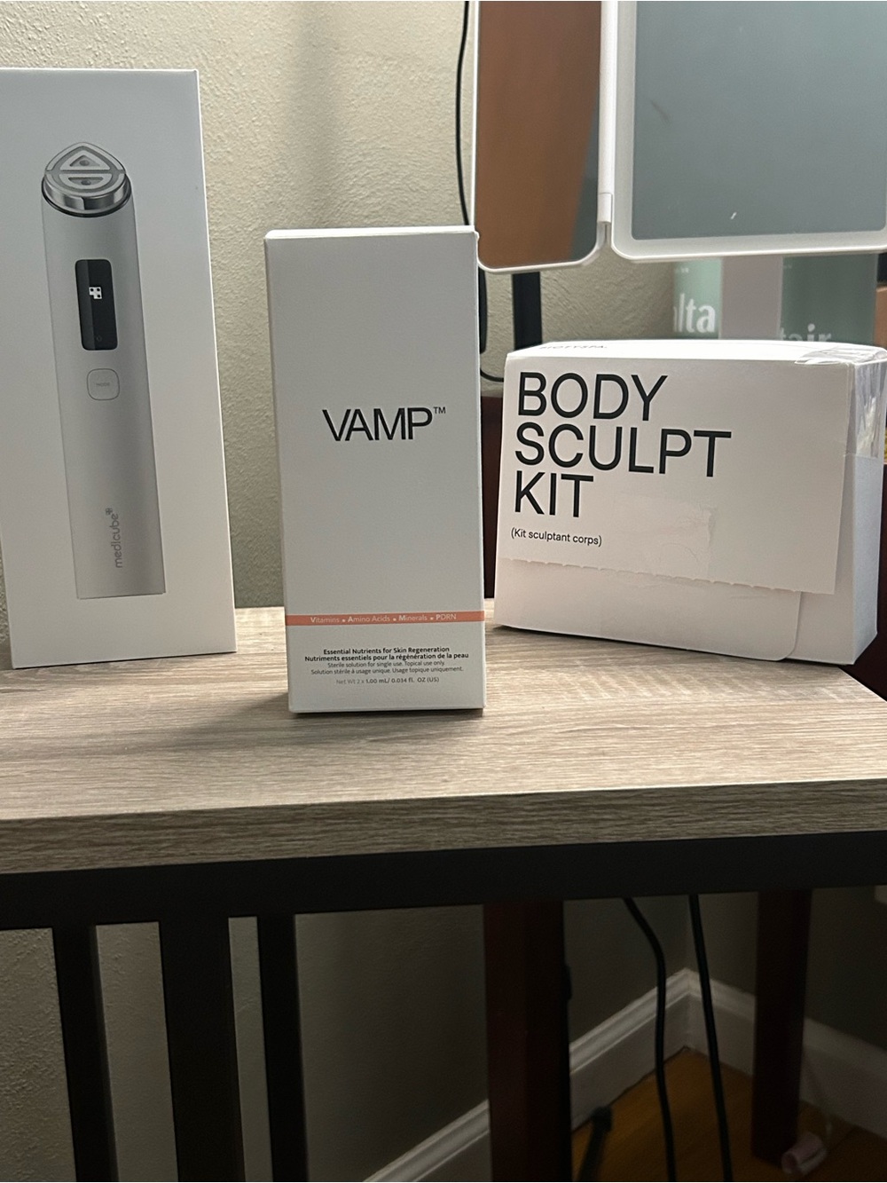 VAMP PDRN Topical Serum, Medicube Booster pro x2,Biotypsa Sculpt Kit